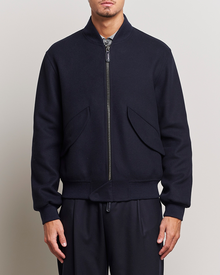 Hombres | Abrigos y chaquetas | Giorgio Armani | Wool/Cashmere Bomber Jacket Navy