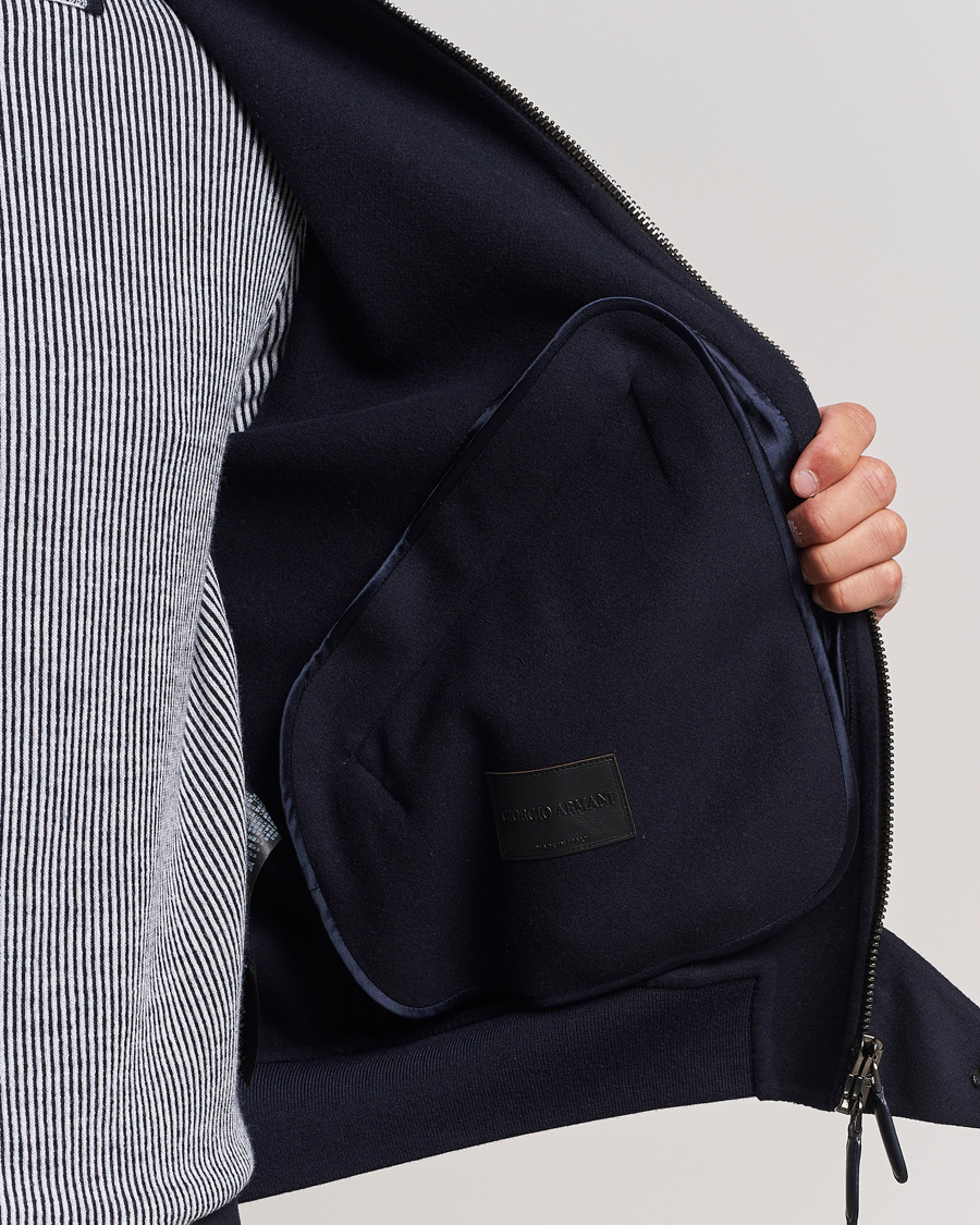 Hombres | Abrigos y chaquetas | Giorgio Armani | Wool/Cashmere Bomber Jacket Navy