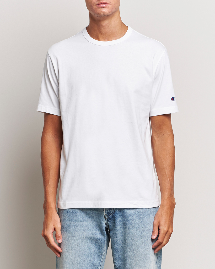 Hombres |  | Champion | Jersey Crew Neck T-shirt White