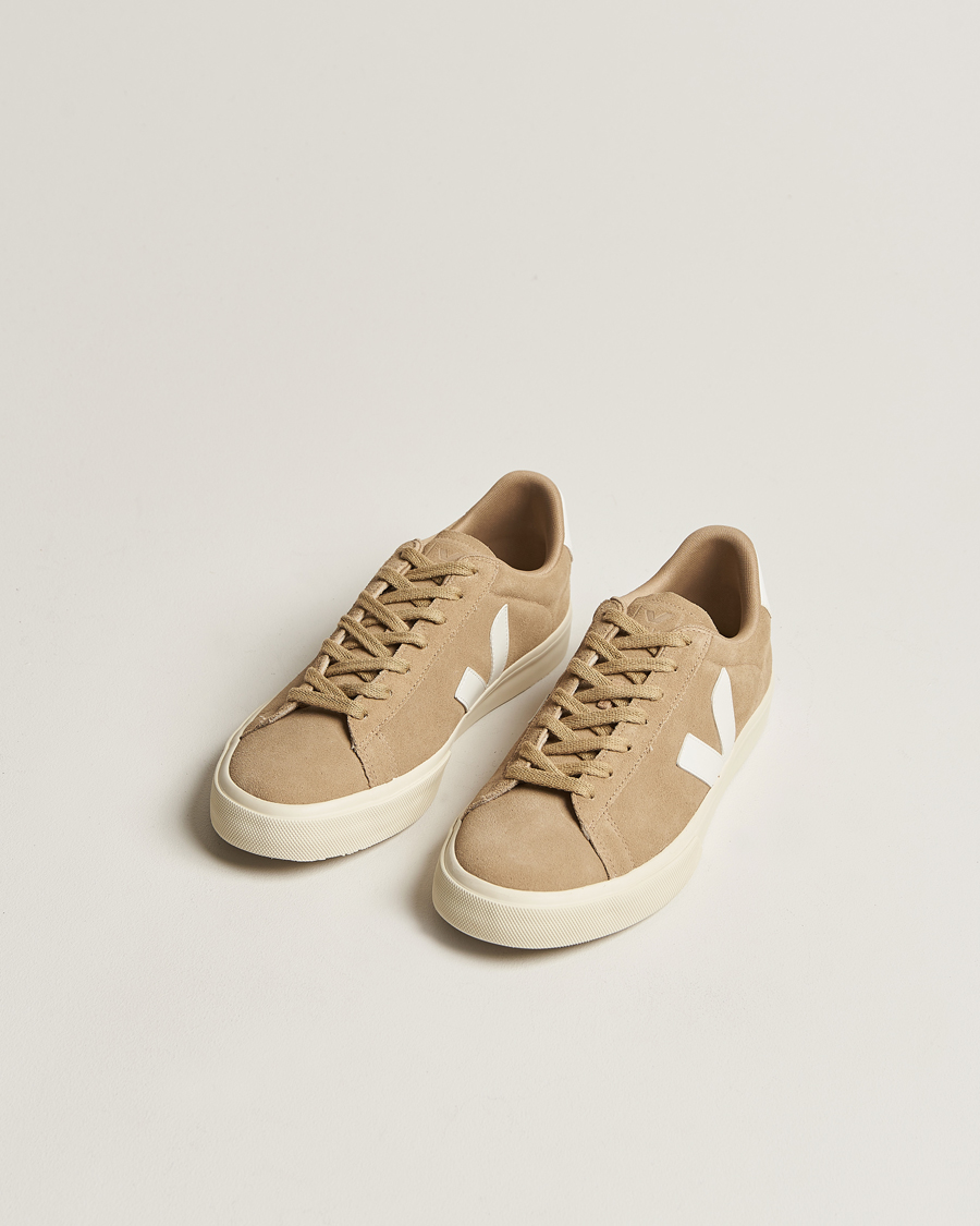 Hombres |  | Veja | Campo Suede Sneaker Dune White
