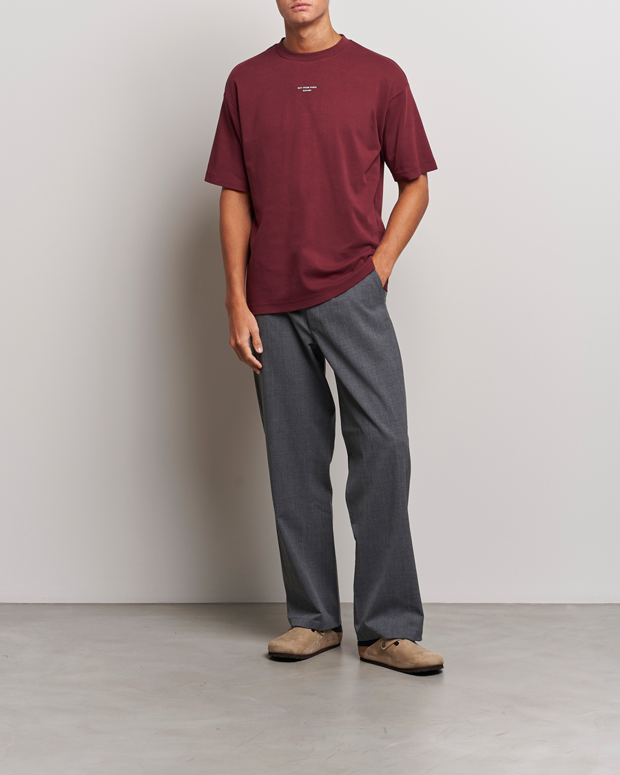 Hombres | Camisetas | Drôle de Monsieur | Classic NFPM T-Shirt Wine