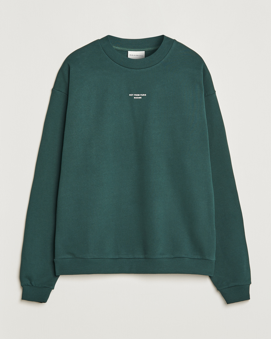 Hombres | Jerséis y prendas de punto | Drôle de Monsieur | Classic NFPM Sweatshirt Dark Green