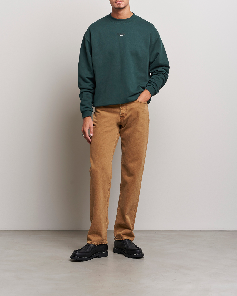 Hombres | Jerséis y prendas de punto | Drôle de Monsieur | Classic NFPM Sweatshirt Dark Green