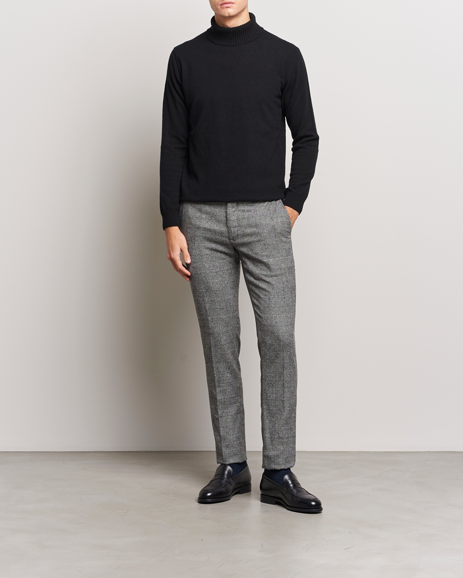 Hombres | Pantalones | Incotex | Slim Fit Prince Of Wales Check Pants Grey