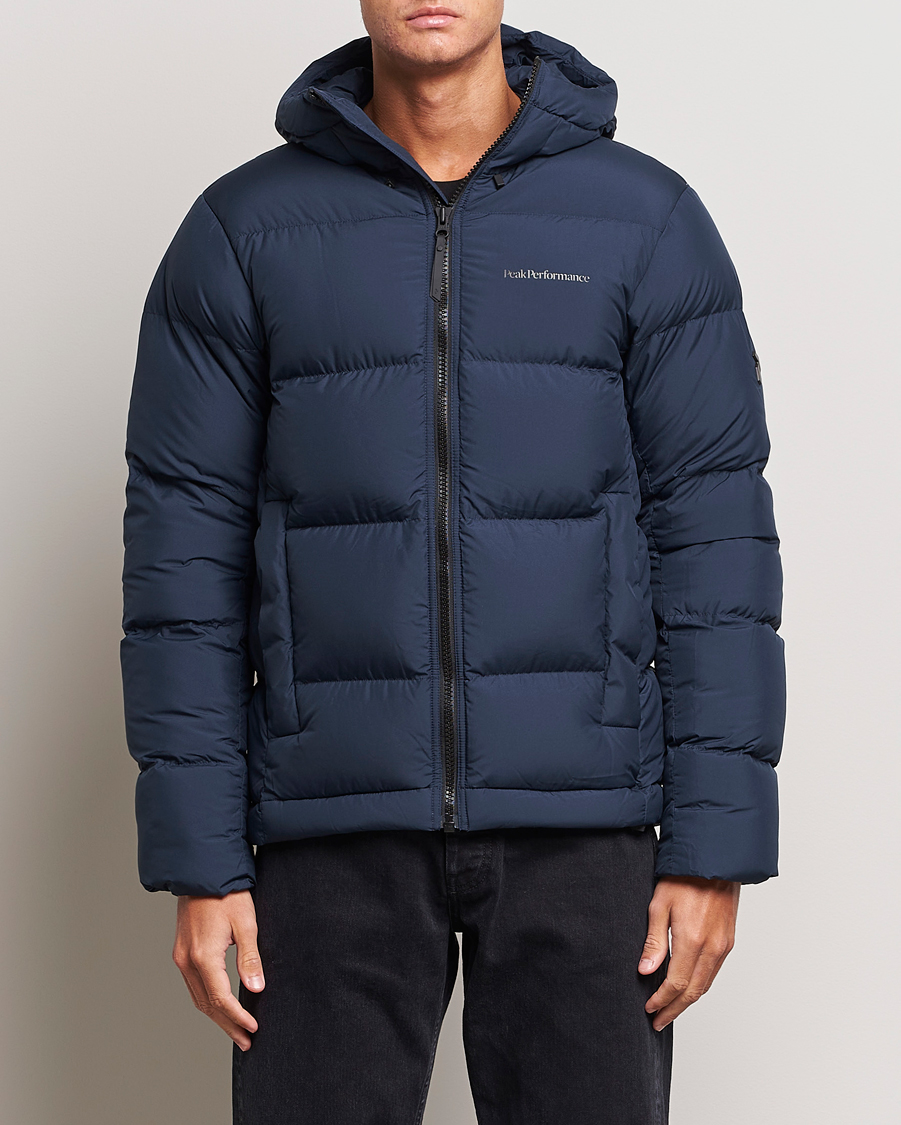 Hombres | Abrigos y chaquetas | Peak Performance | Rivel Down Hooded Jacket Blue Shadow