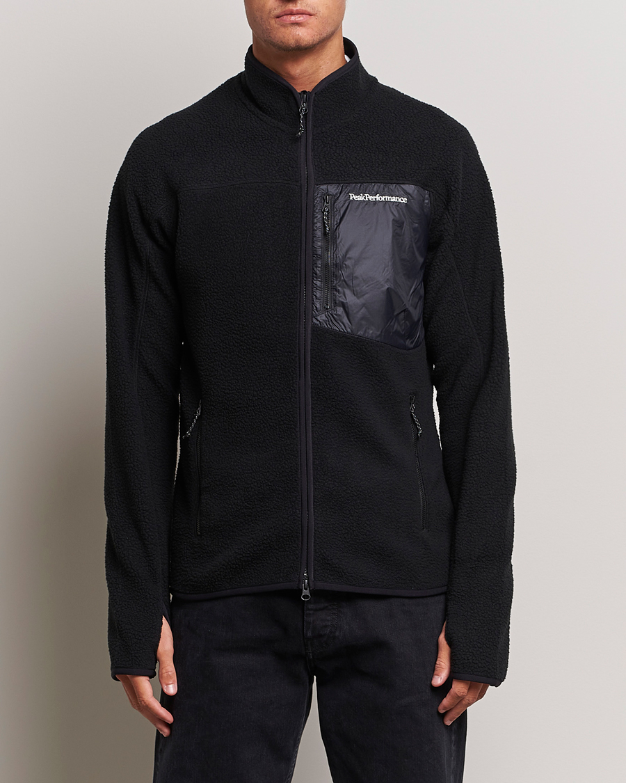 Hombres |  | Peak Performance | Pile Full Zip Black