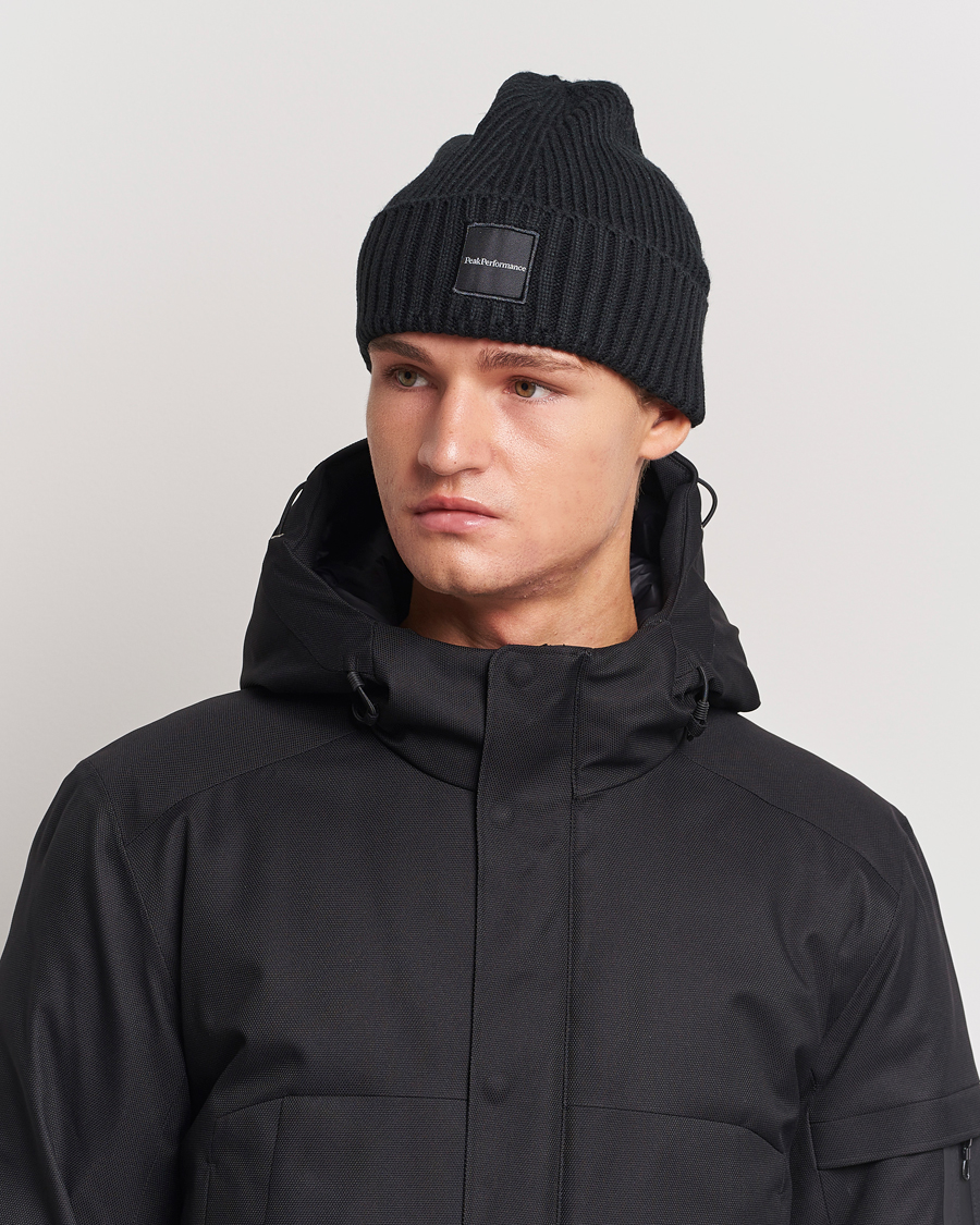 Hombres | Gorros | Peak Performance | Cornice Ribbed Hat Black