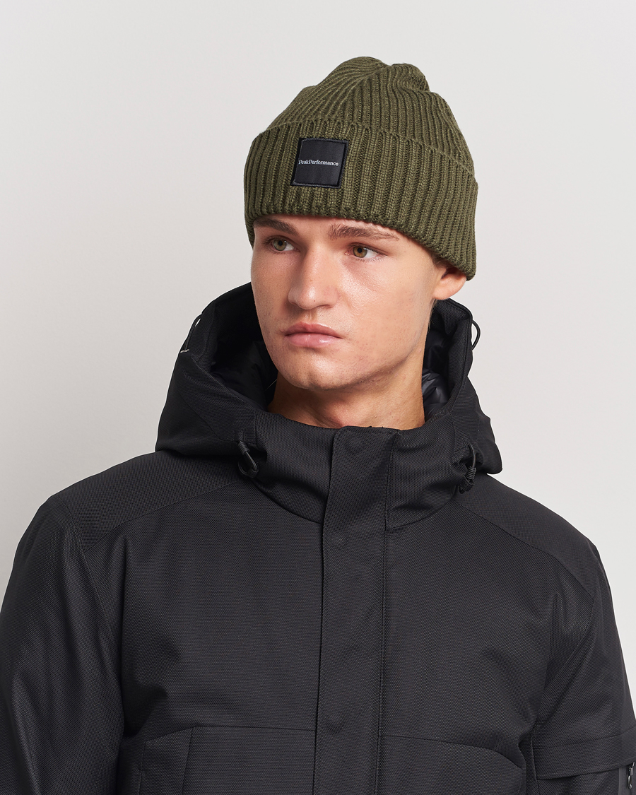 Hombres | Gorros | Peak Performance | Cornice Ribbed Hat Pine Needle