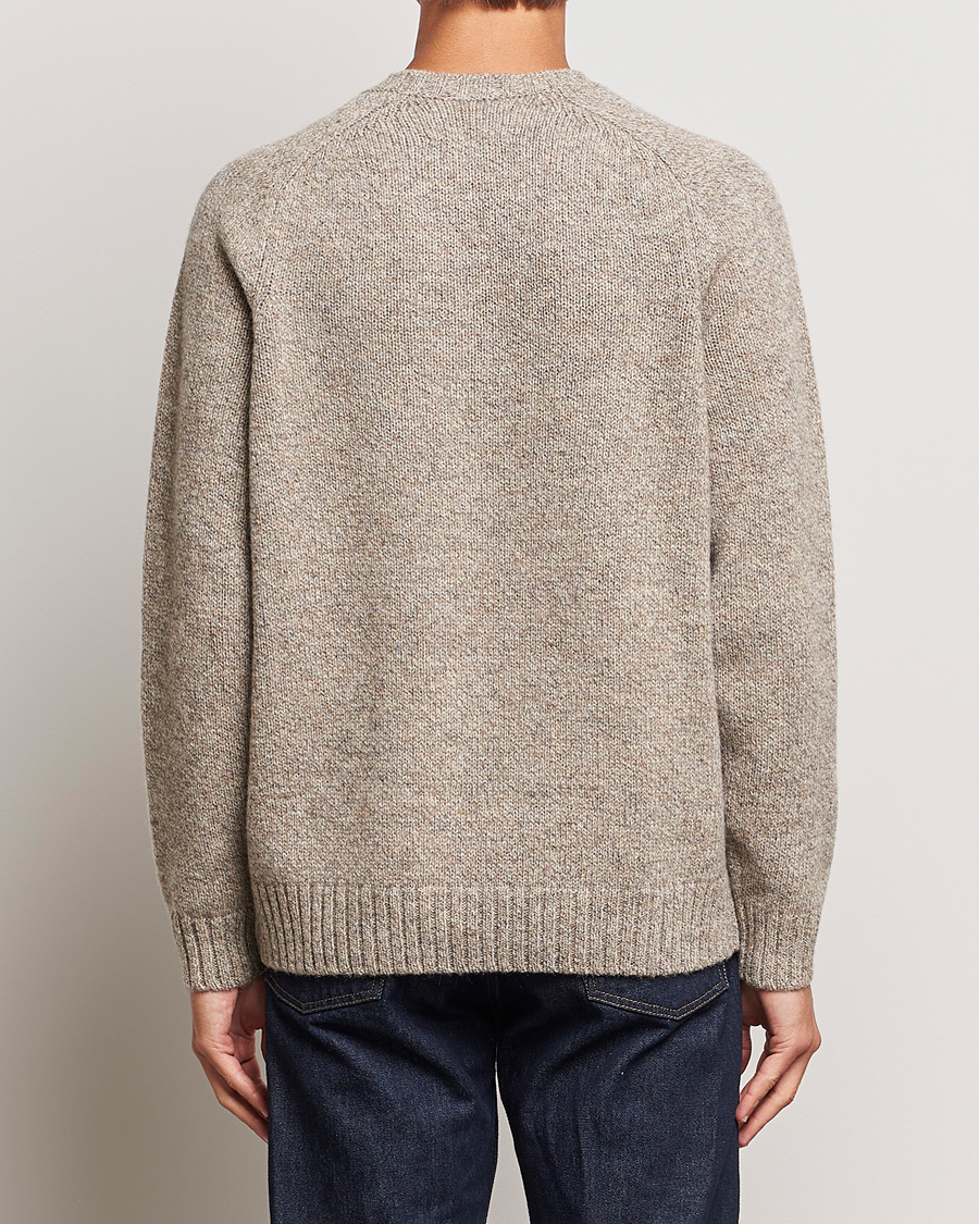 Hombres | Jerséis y prendas de punto | Filson | Irish Wool 5-Guage Knitted Sweater Natural/Brown