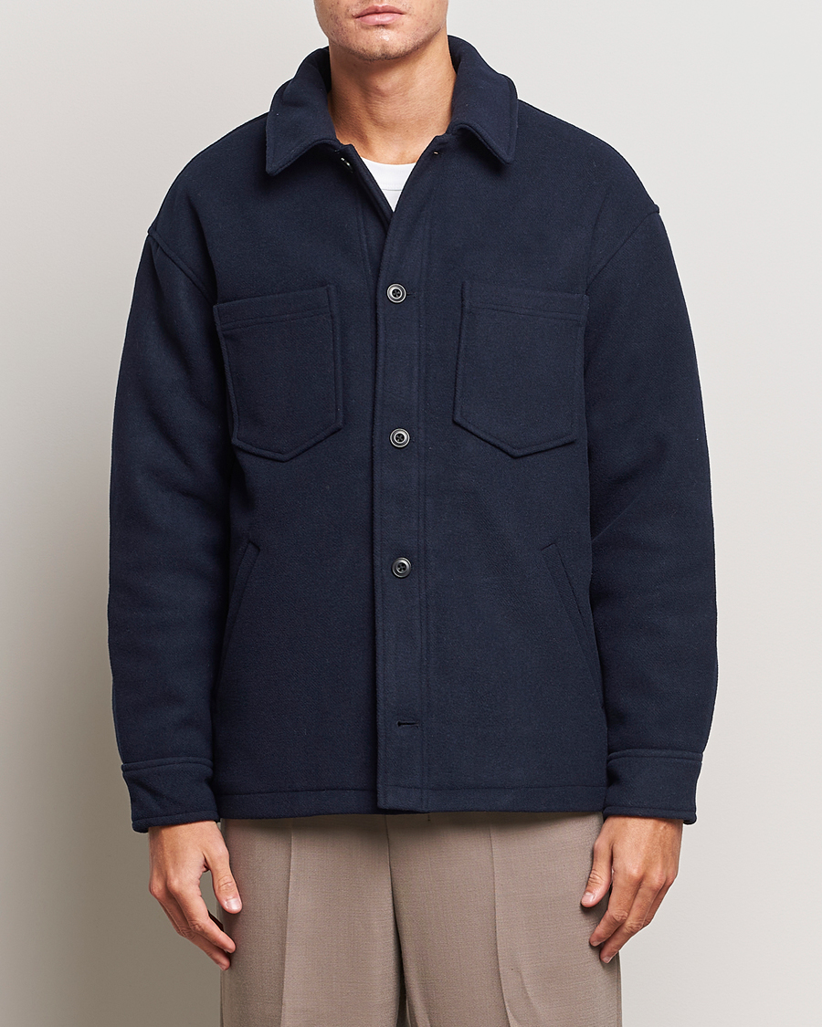 Hombres | Chaquetas contemporáneas | Samsøe Samsøe | Pally Padded Shirt Jacket Salute Navy