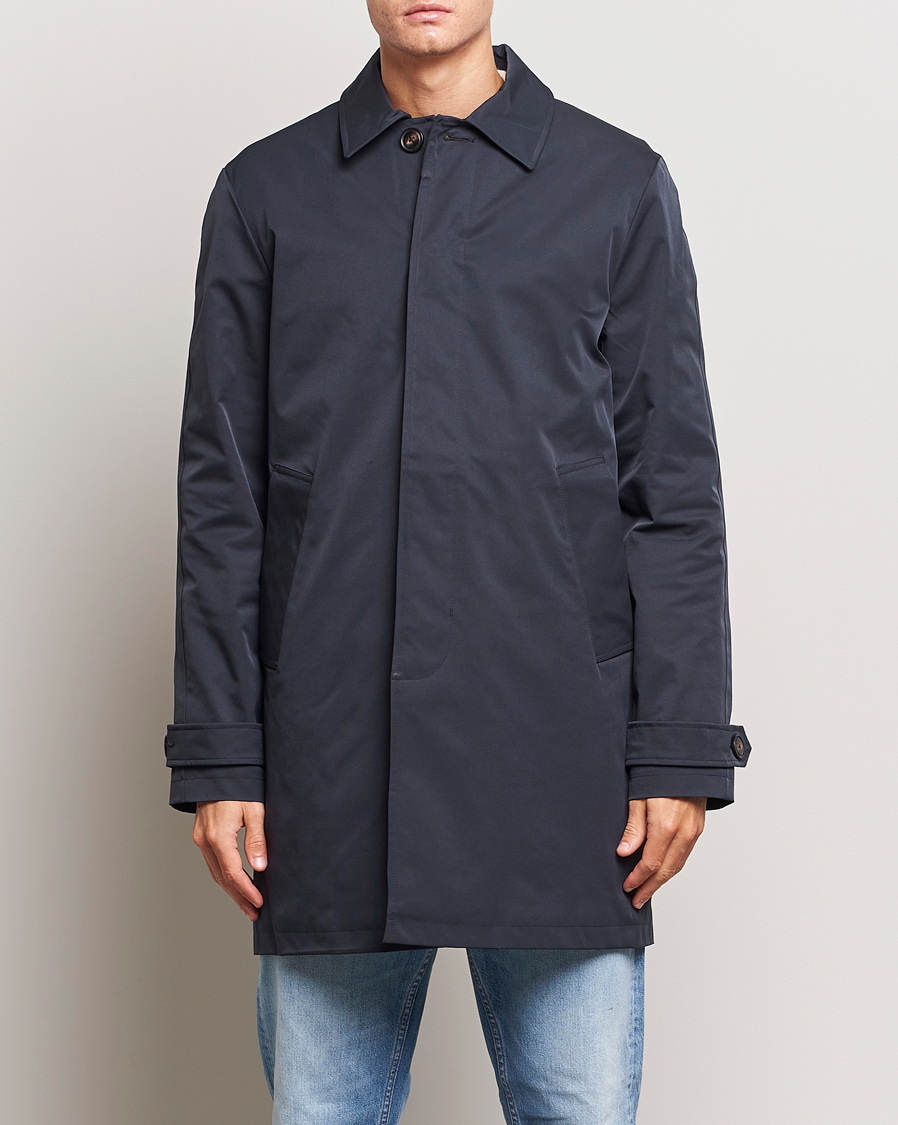 Hombres |  | Morris | Barlay Waterproof Car Coat Blue