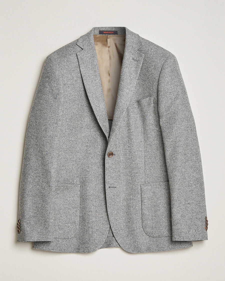 Hombres | Blazers | Morris | Archie Herringbone Blazer Grey