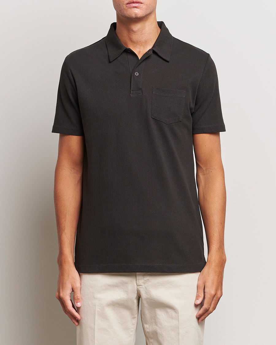 Hombres |  | Sunspel | Riviera Polo Shirt Coffe