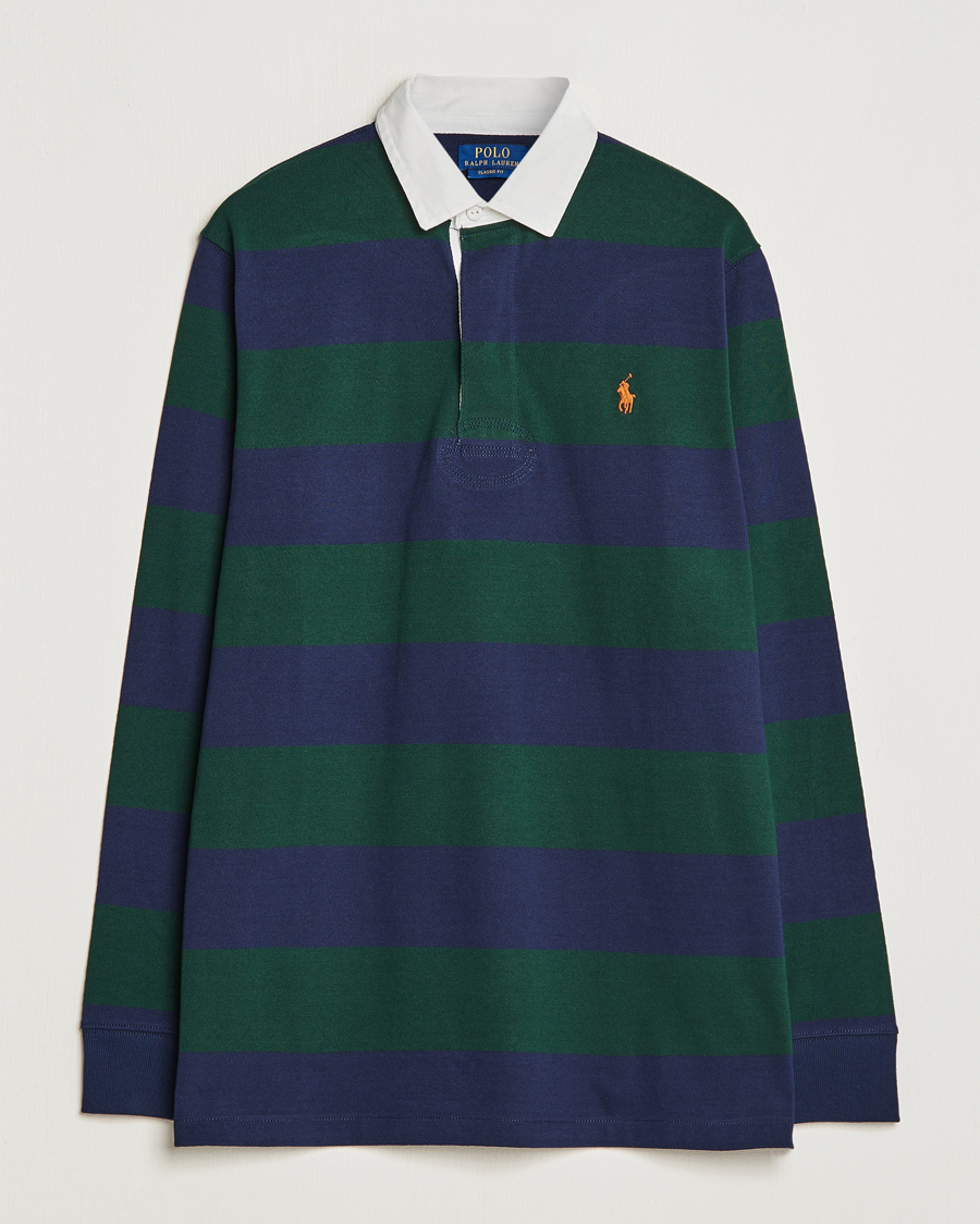 Hombres | Jerséis y prendas de punto | Polo Ralph Lauren | Jersey Striped Rugger Navy/Green