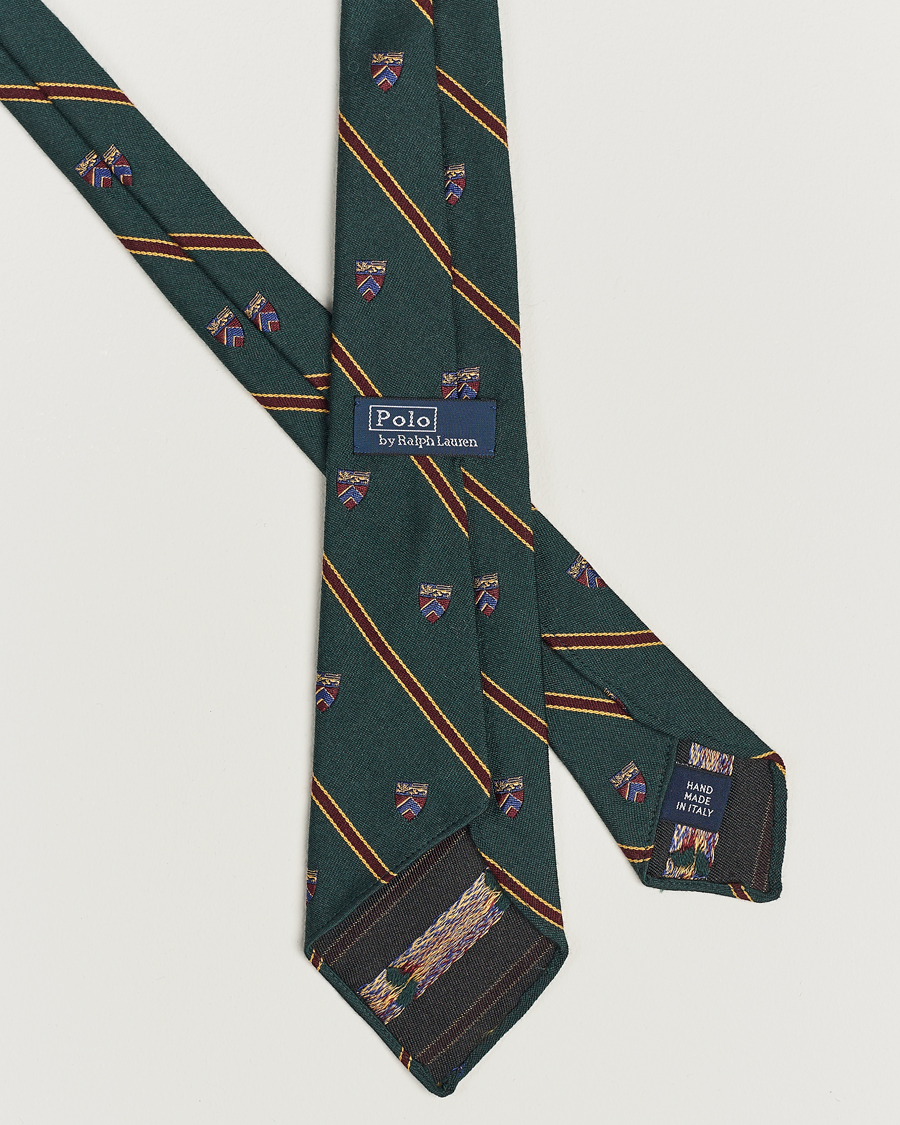 Hombres | Polo Ralph Lauren Vintage Club Striped Tie Green | Polo Ralph Lauren | Vintage Club Striped Tie Green