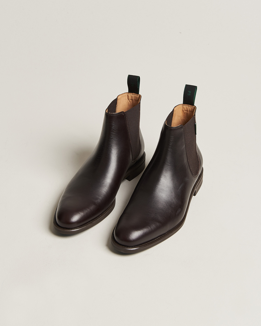 Hombres |  | PS Paul Smith | Cedric Leather Chelsea Boot Dark Brown