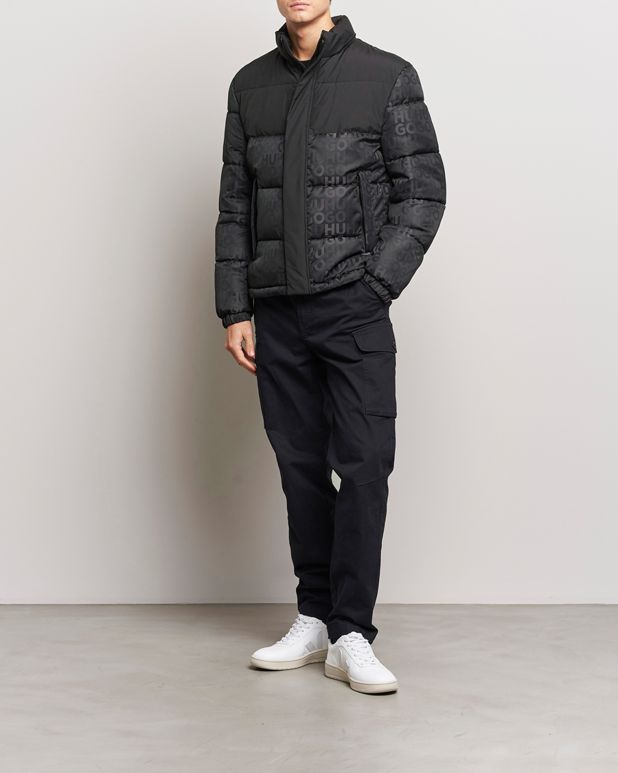 Hombres | Abrigos y chaquetas | HUGO | Balto Monogram Down Jacket Black