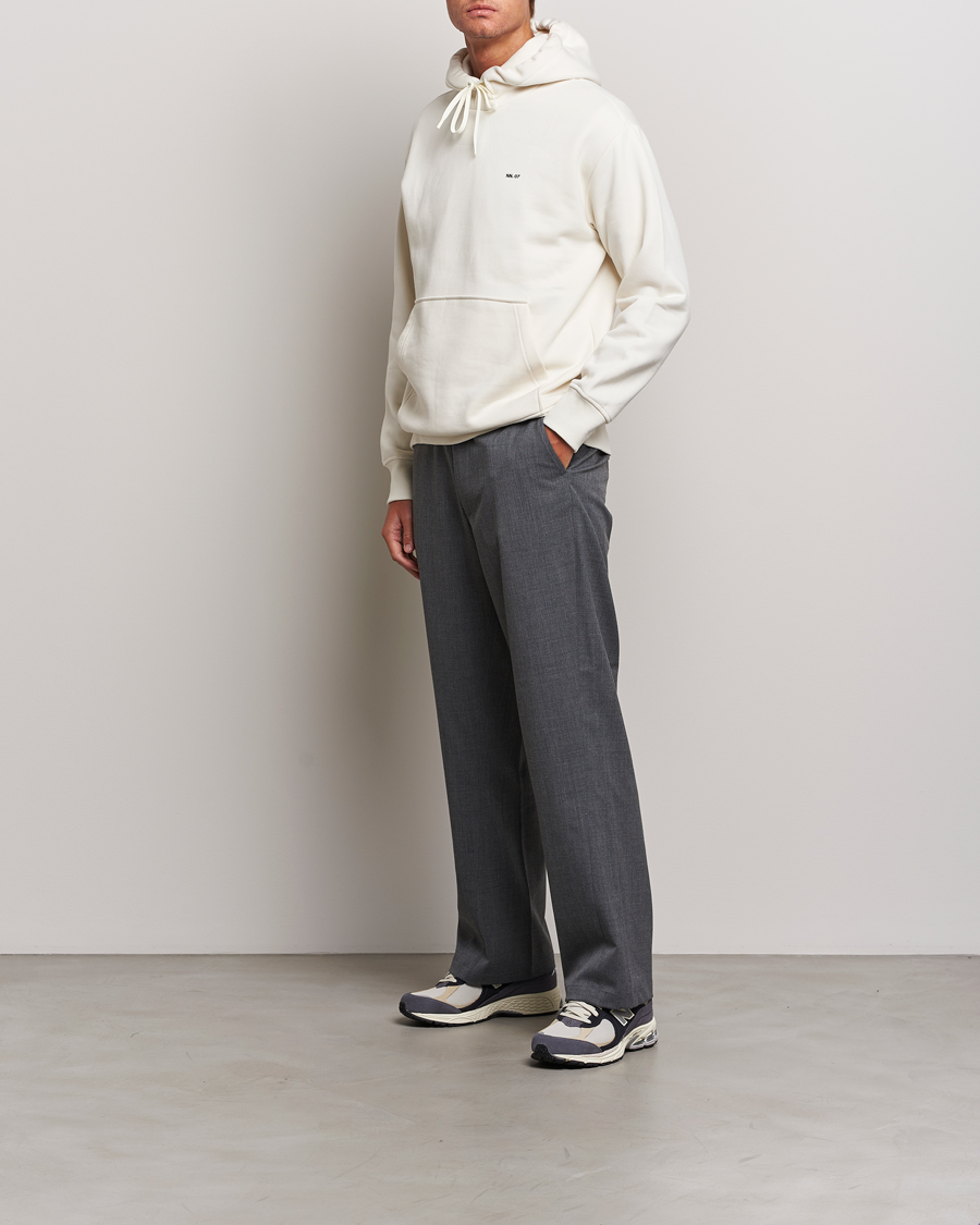 Hombres | Jerséis y prendas de punto | NN07 | Briggs Logo Hoodie Off White