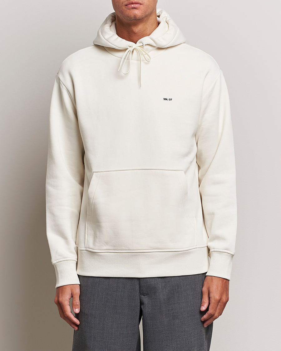 Hombres | Jerséis y prendas de punto | NN07 | Briggs Logo Hoodie Off White