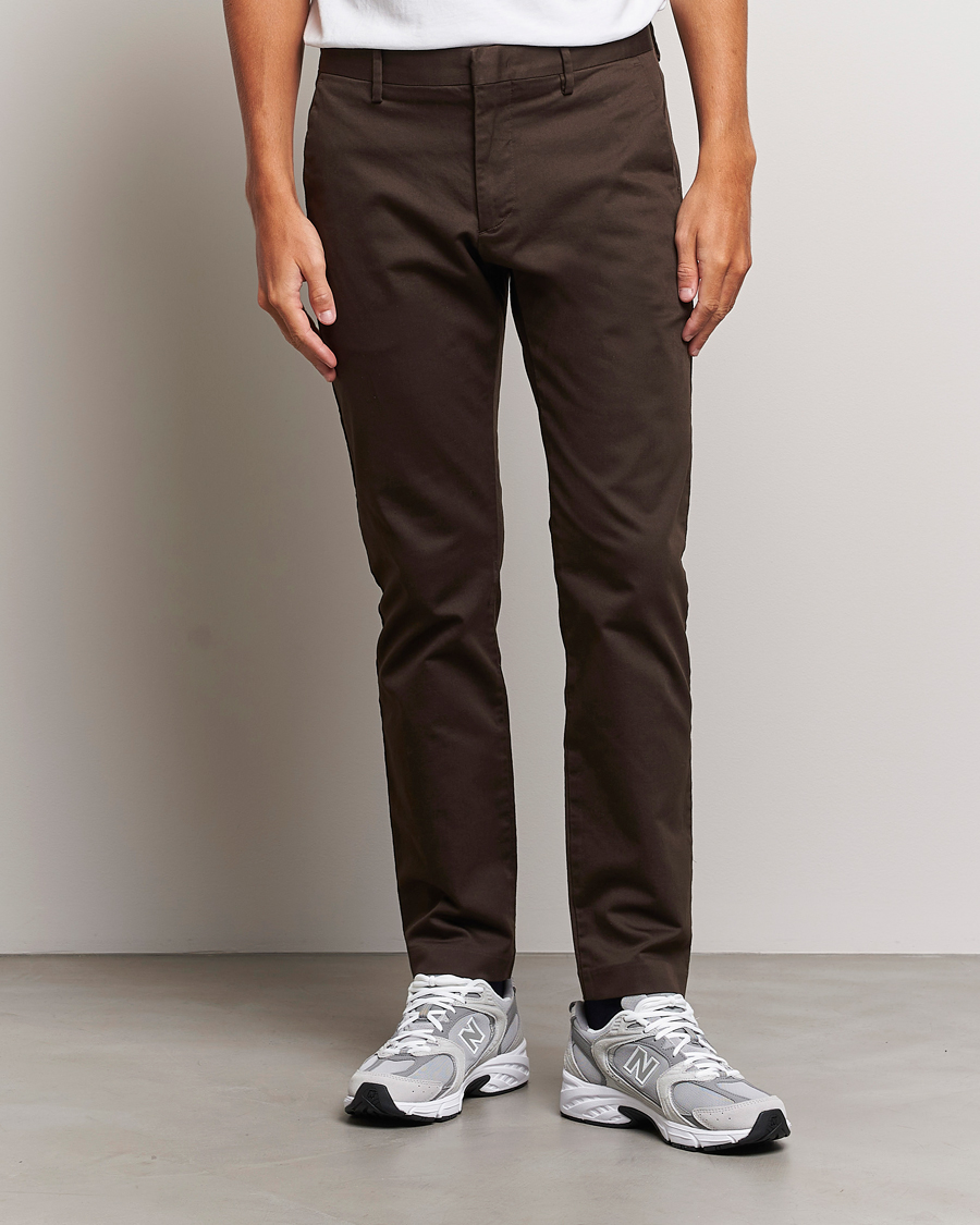 Hombres |  | NN07 | Theo Regular Fit Stretch Chinos Demitase Brown