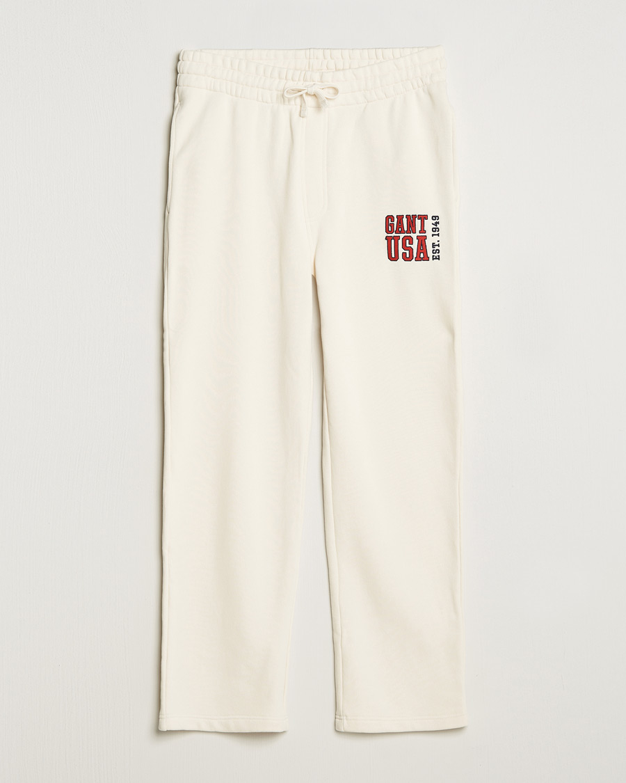 Hombres | Pantalones | GANT | USA Sweatpants Cream