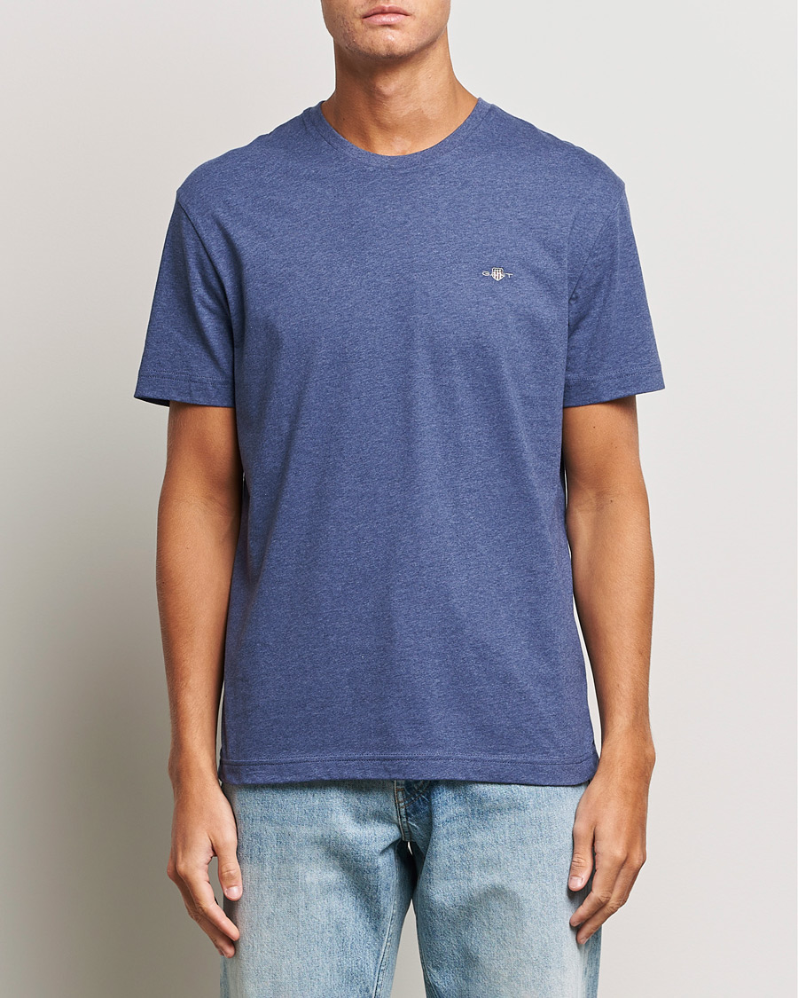 Hombres |  | GANT | The Original T-Shirt Dark Jeansblue Melange