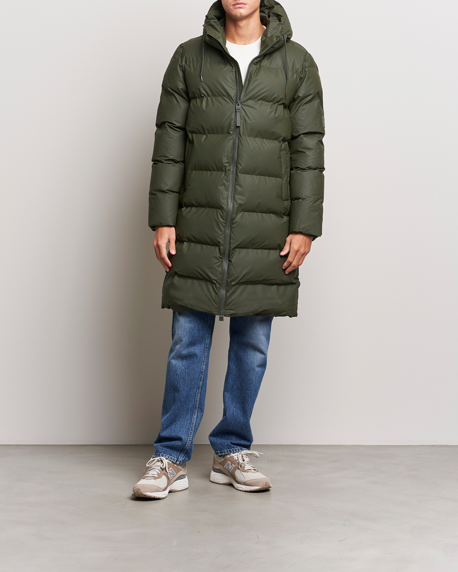 Hombres | Abrigos y chaquetas | RAINS | Alta Long Puffer Jacket Green