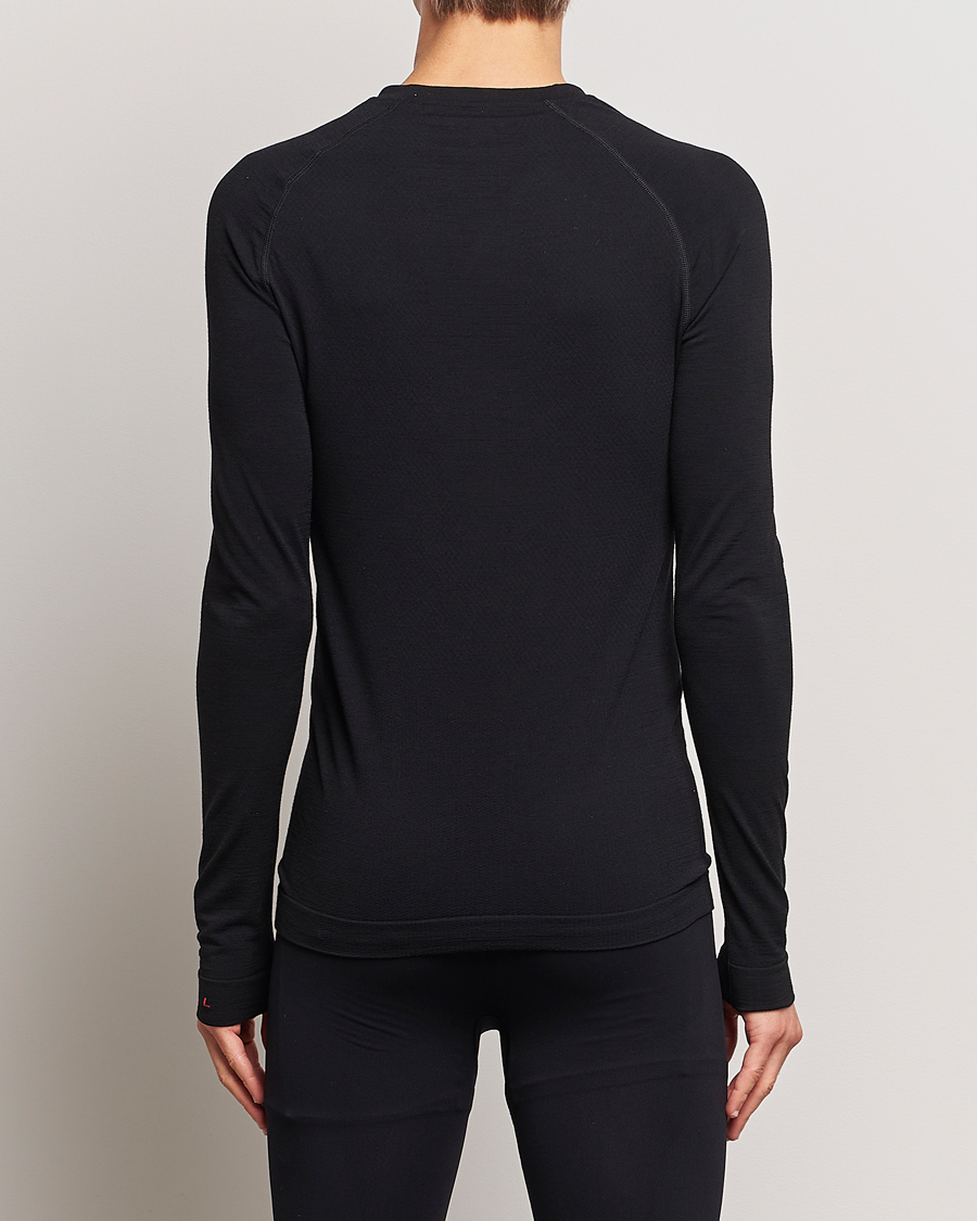 Hombres |  | Falke Sport | Long Sleeve Wool Tech Light Shirt Black