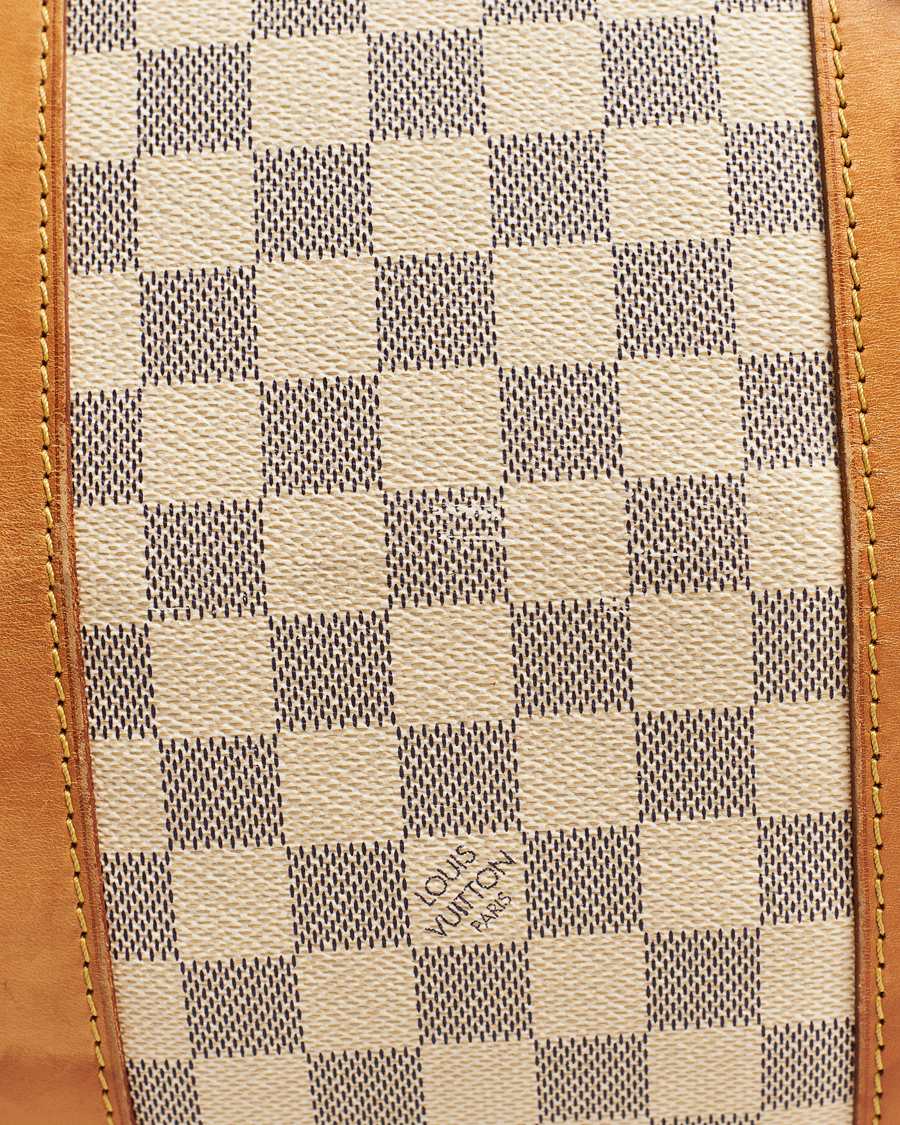 Hombres | Louis Vuitton Pre-Owned Keepall 50 Bag Damier Azur | Louis Vuitton Pre-Owned | Keepall 50 Bag Damier Azur