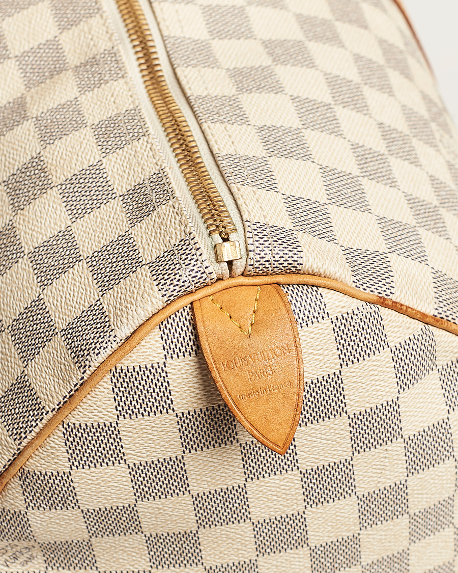 Hombres | Louis Vuitton Pre-Owned Keepall 50 Bag Damier Azur | Louis Vuitton Pre-Owned | Keepall 50 Bag Damier Azur