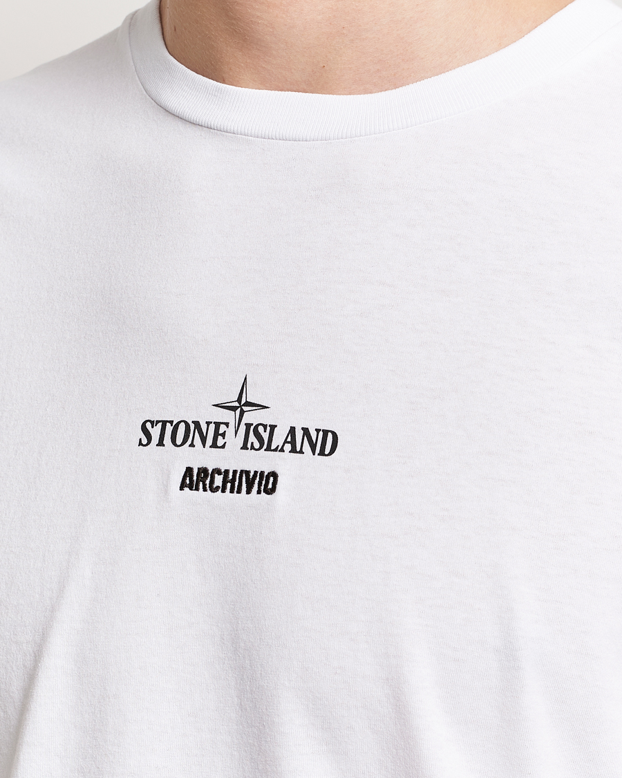 Hombres | Camisetas | Stone Island | Archivio Print T-Shirt White