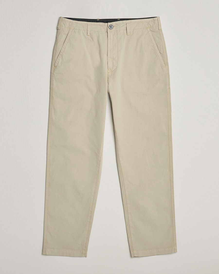 Hombres | Pantalones | Stone Island | Supima Cotton Twill Stretch Pants Sand