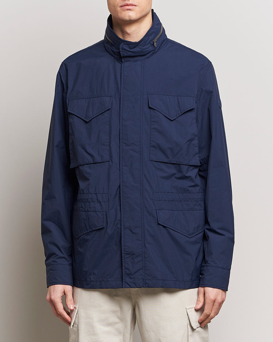 Hombres |  | Save The Duck | Mako Water Repellent Nylon Field Jacket Navy Blue