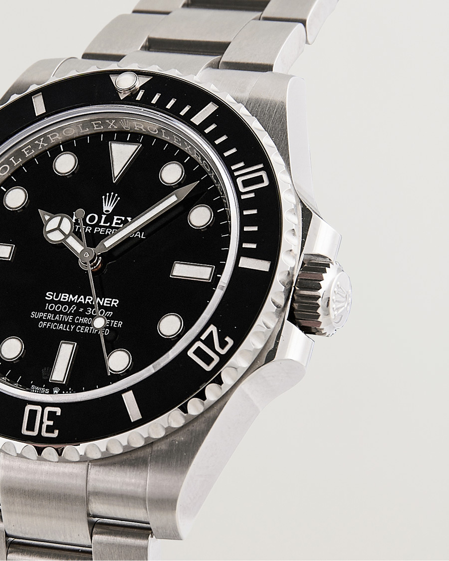 Hombres | Rolex Pre-Owned Submariner 124060 Oyster Perpetual Steel Black Silver | Rolex Pre-Owned | Submariner 124060 Oyster Perpetual Steel Black Silver