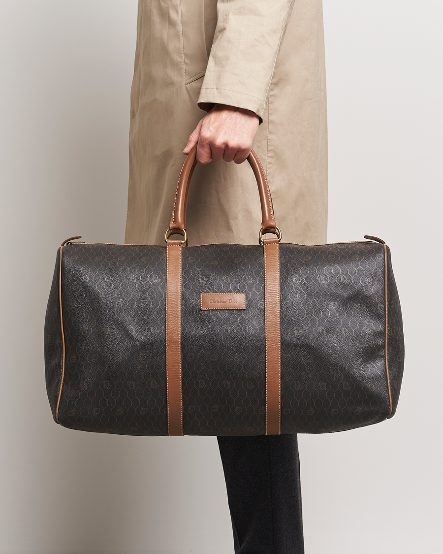 Hombres | Dior Pre-Owned Travel Handbag Monogram | Dior Pre-Owned | Travel Handbag Monogram