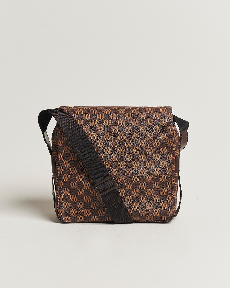 Hombres | Louis Vuitton Pre-Owned Naviglio Messenger Bag Damier Ebene | Louis Vuitton Pre-Owned | Naviglio Messenger Bag Damier Ebene