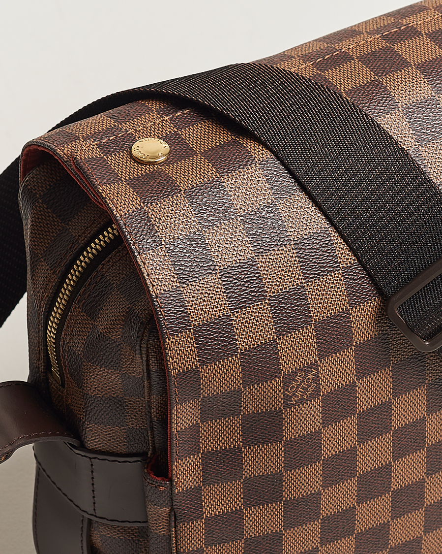 Hombres | Louis Vuitton Pre-Owned Naviglio Messenger Bag Damier Ebene | Louis Vuitton Pre-Owned | Naviglio Messenger Bag Damier Ebene