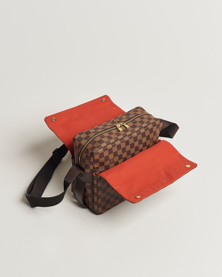 Hombres | Louis Vuitton Pre-Owned Naviglio Messenger Bag Damier Ebene | Louis Vuitton Pre-Owned | Naviglio Messenger Bag Damier Ebene