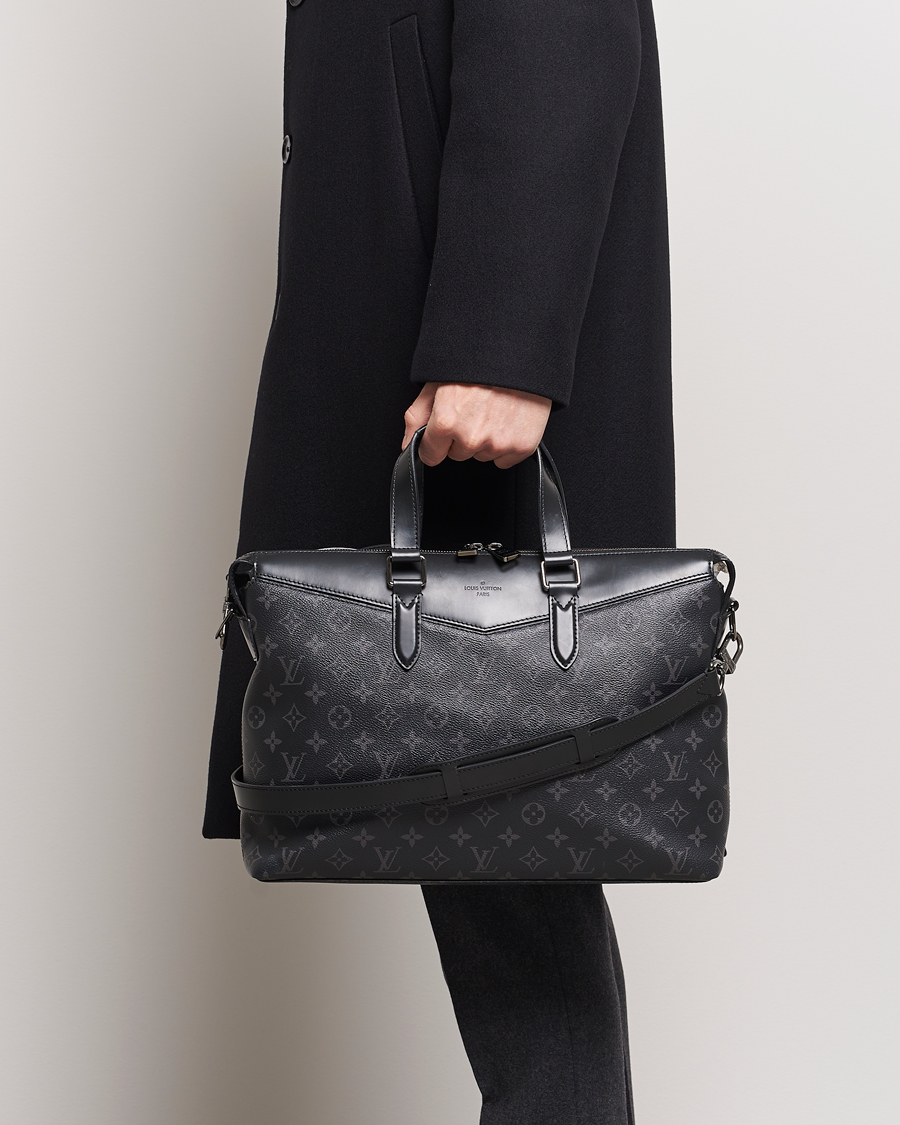 Hombres | Louis Vuitton Pre-Owned Briefcase Explorer Monogram Eclipse | Louis Vuitton Pre-Owned | Briefcase Explorer Monogram Eclipse