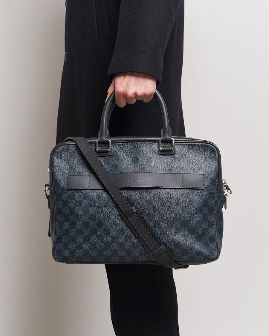 Hombres | Louis Vuitton Pre-Owned Porte Documents Business Bag Damier Graphite | Louis Vuitton Pre-Owned | Porte Documents Business Bag Damier Graphite