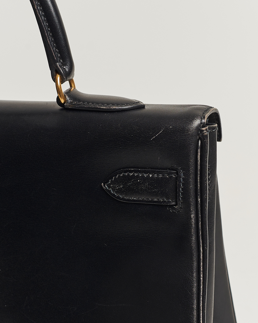 Hombres | Hermès Pre-Owned Kelly 35 Handbag Black | Hermès Pre-Owned | Kelly 35 Handbag Black