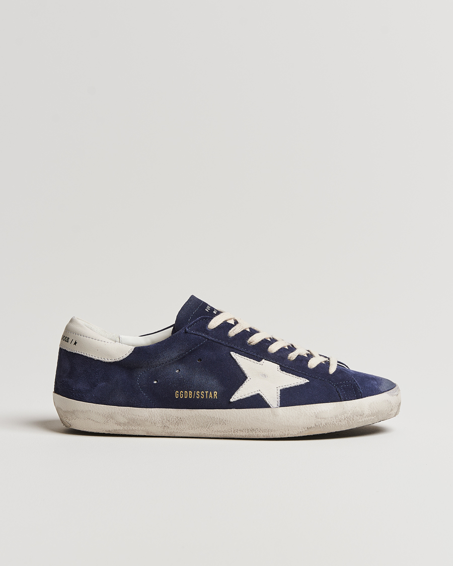 Hombres | Golden Goose Deluxe Brand Super-Star Sneaker Navy/White | Golden Goose | Deluxe Brand Super-Star Sneaker Navy/White