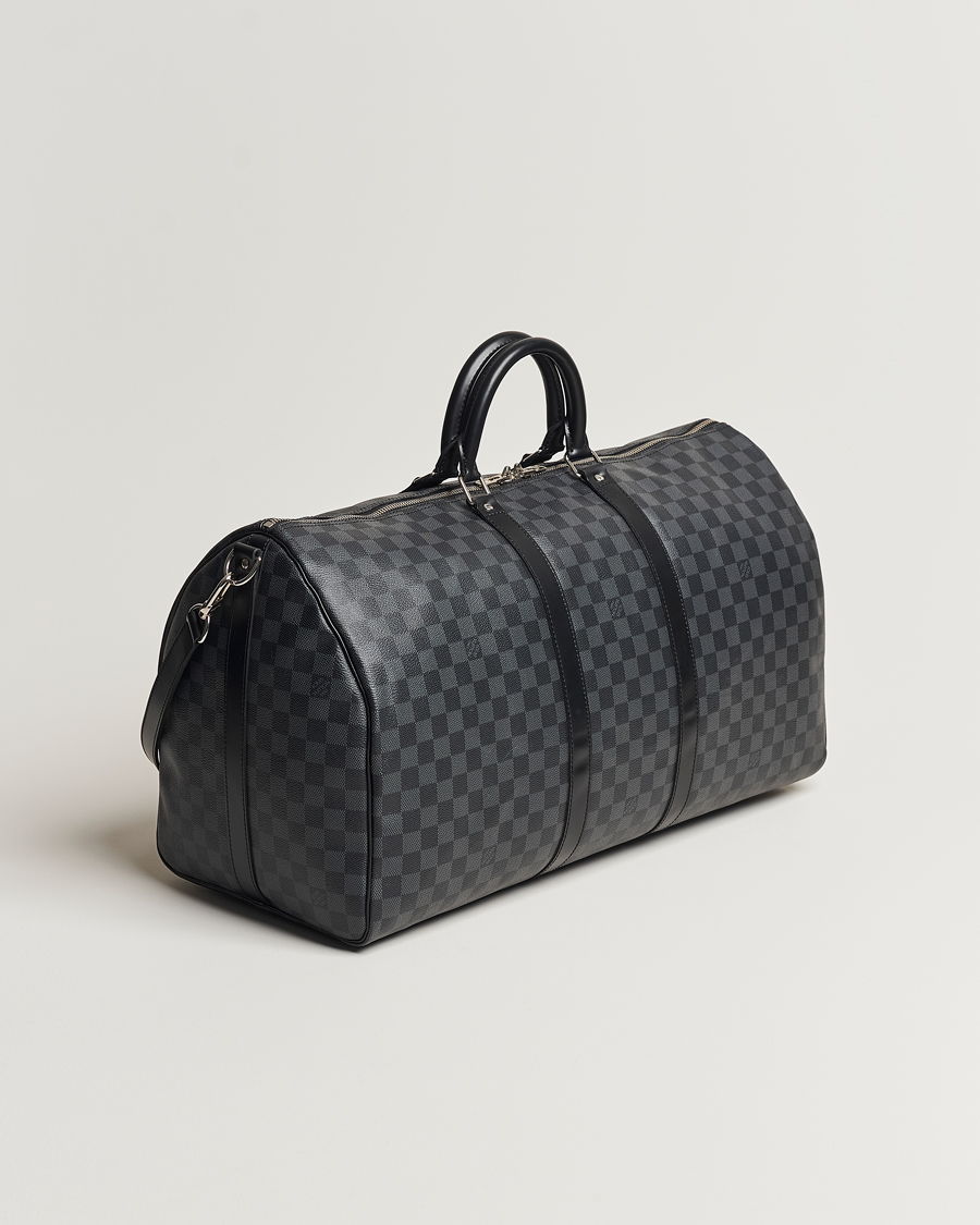 Hombres | Louis Vuitton Pre-Owned Keepall Bandoulière 55 Damier Graphite | Louis Vuitton Pre-Owned | Keepall Bandoulière 55 Damier Graphite