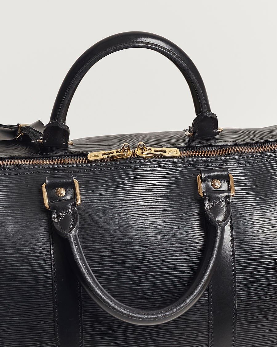 Hombres | Louis Vuitton Pre-Owned Keepall 50 Epi Leather Travel Bag Black | Louis Vuitton Pre-Owned | Keepall 50 Epi Leather Travel Bag Black