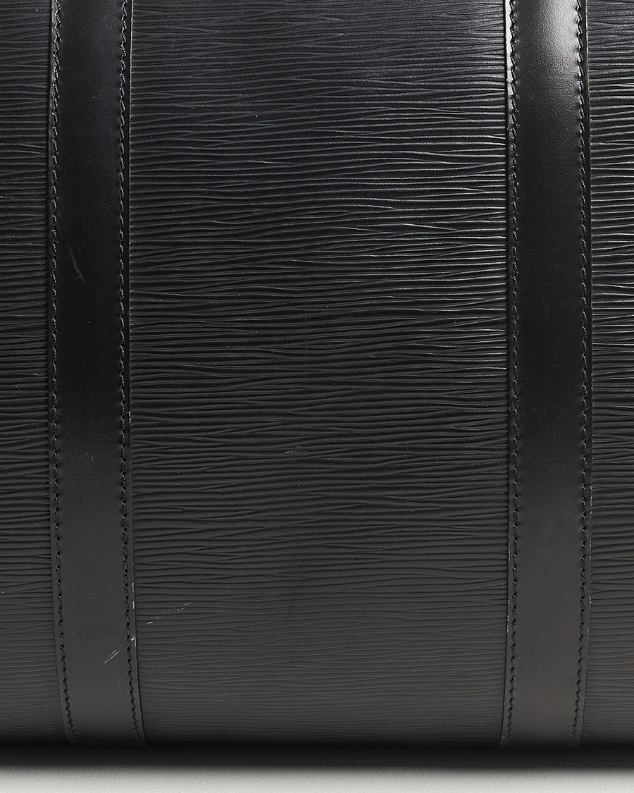 Hombres | Louis Vuitton Pre-Owned Keepall 50 Epi Leather Travel Bag Black | Louis Vuitton Pre-Owned | Keepall 50 Epi Leather Travel Bag Black