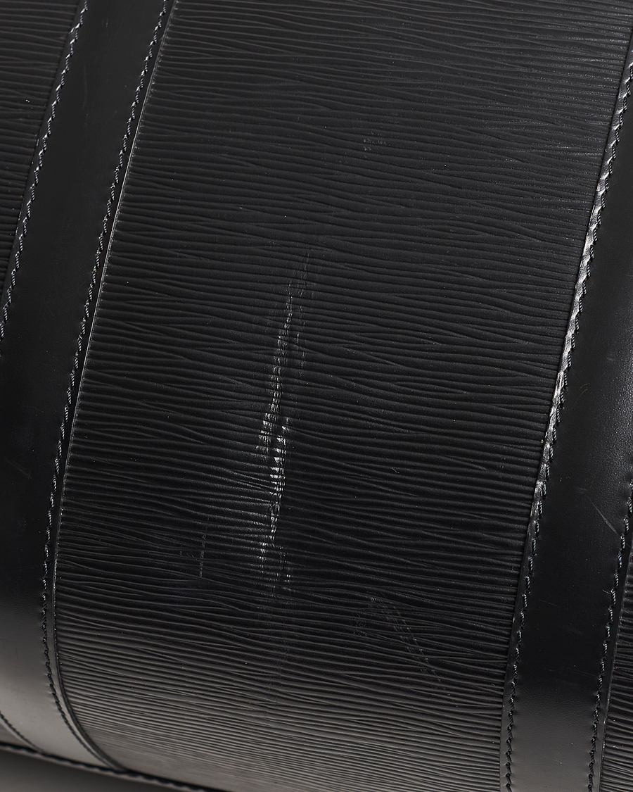 Hombres | Louis Vuitton Pre-Owned Keepall 50 Epi Leather Travel Bag Black | Louis Vuitton Pre-Owned | Keepall 50 Epi Leather Travel Bag Black