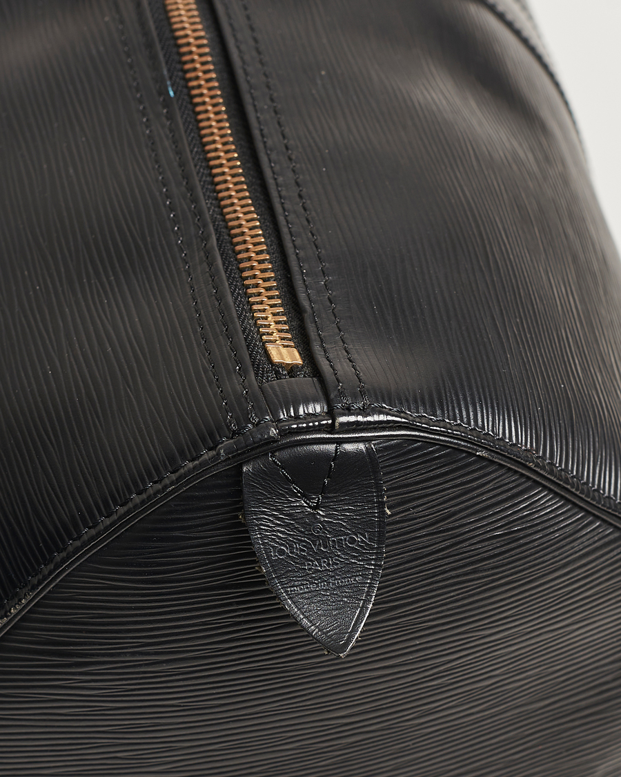 Hombres | Louis Vuitton Pre-Owned Keepall 50 Epi Leather Travel Bag Black | Louis Vuitton Pre-Owned | Keepall 50 Epi Leather Travel Bag Black