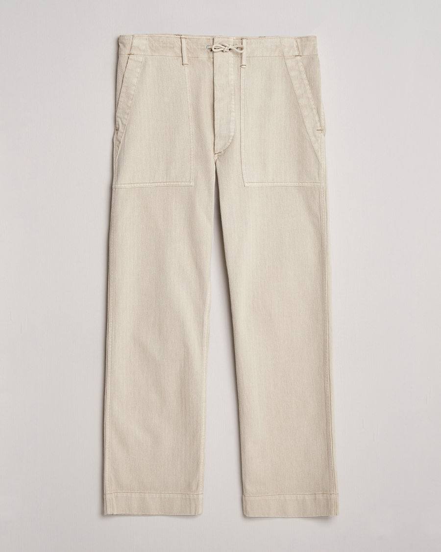 Hombres | Pantalones | RRL | Wilton Herringbone Surplus Pants Off White