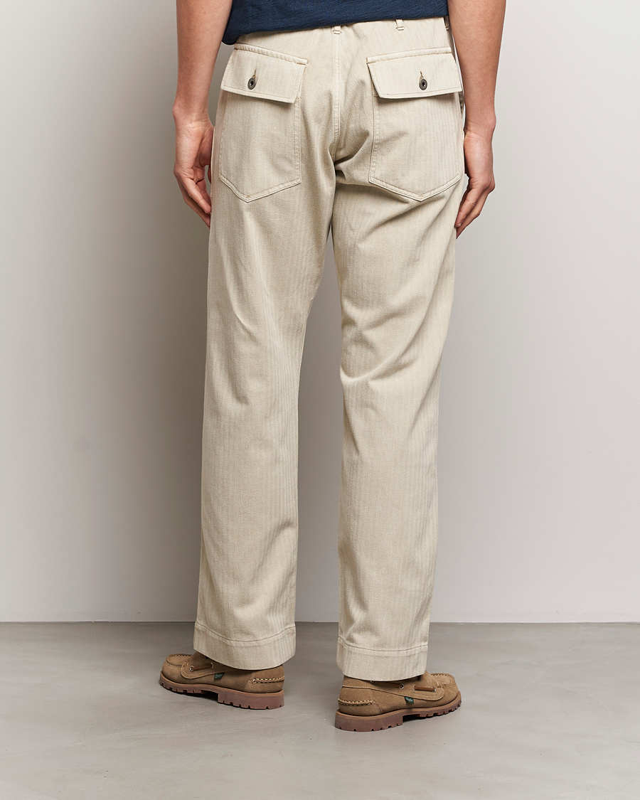 Hombres | Pantalones | RRL | Wilton Herringbone Surplus Pants Off White