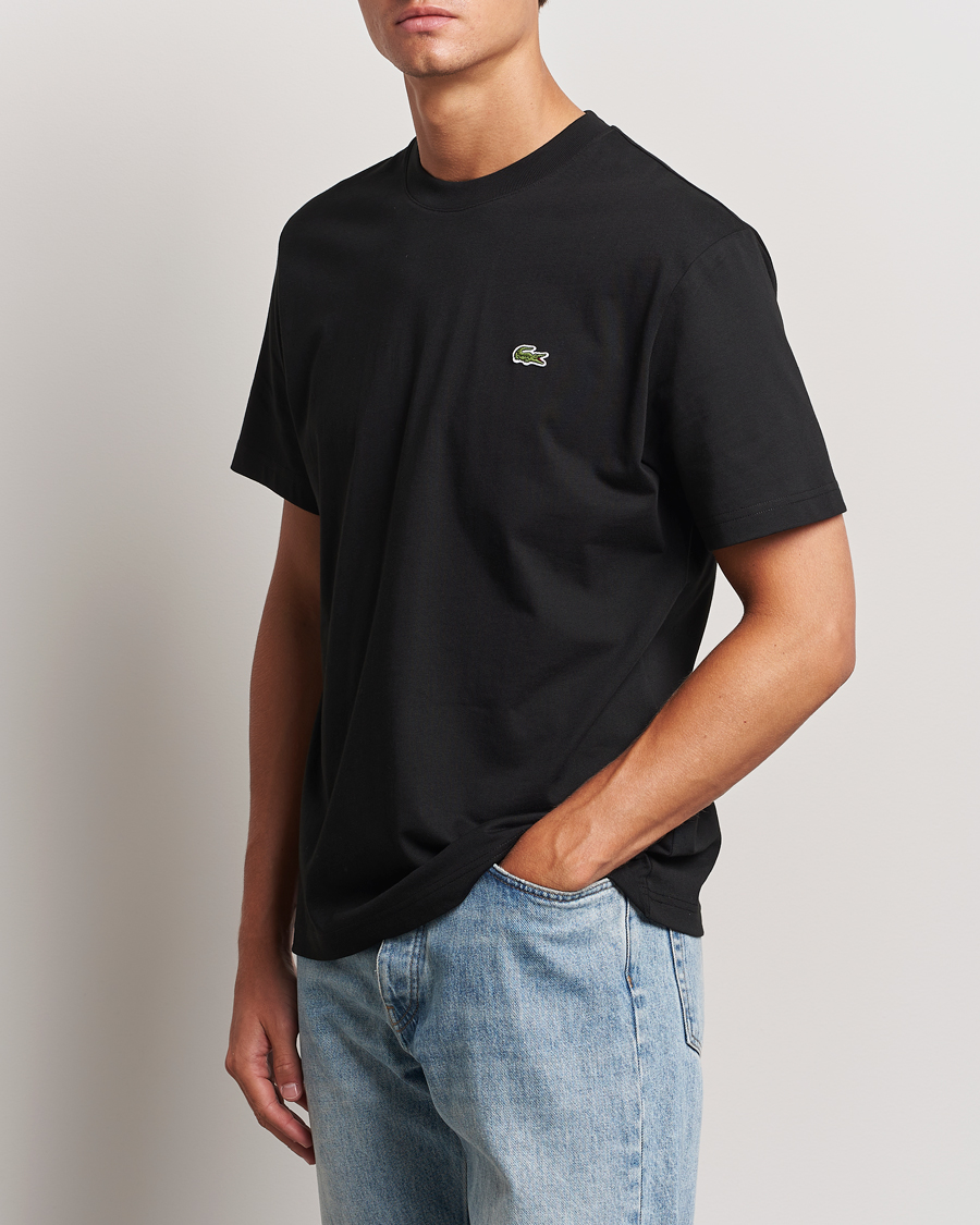 Hombres |  | Lacoste | Crew Neck T-Shirt Black